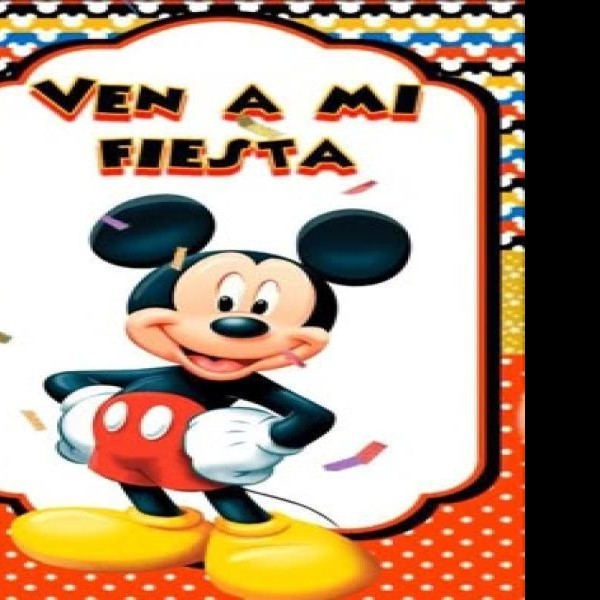 INVITACION SSUAJE MICKEY GRANM. SS. PAQUETE C6 PZAS